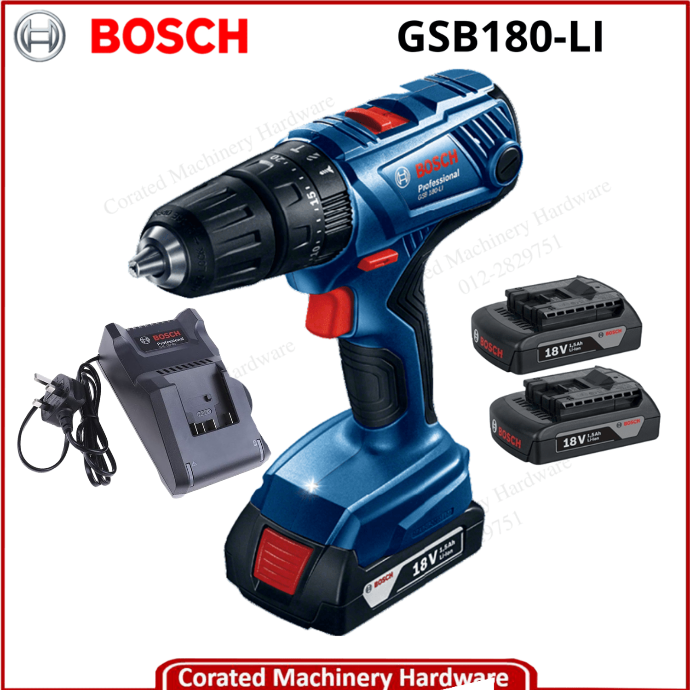 BOSCH GSB180 LI CORDLESS IMPACT DRILL Corated Enterprise